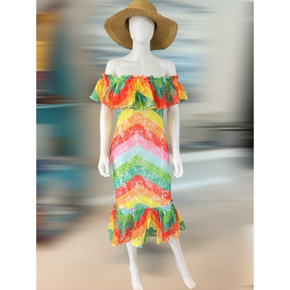 L’ATISTE festive body con midi dress S M L - Picture 5 of 5